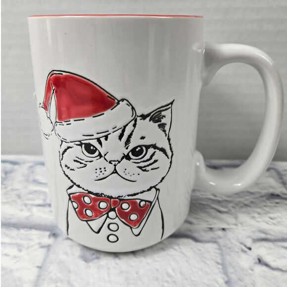 NWT Grumpy Cat set of 2 Holiday Mugs Ceramic Christmas Coffee Tea Hot Chocolate - Picture 7 of 16